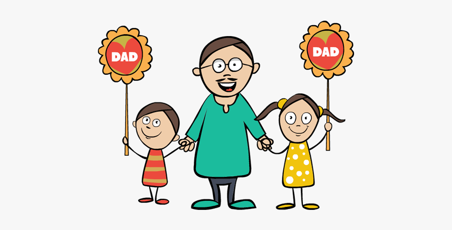 Fathers Day Father Day Clip Art Borders Free Clipart - Father's Day Cartoon Clipart, Transparent Clipart
