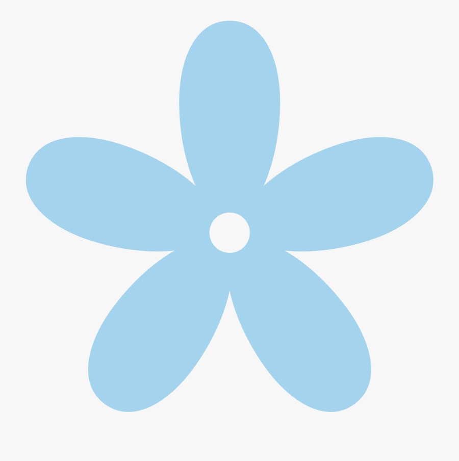 Blue Flower Clipart Cute Cartoon - Flower Clip Art Png, Transparent Clipart