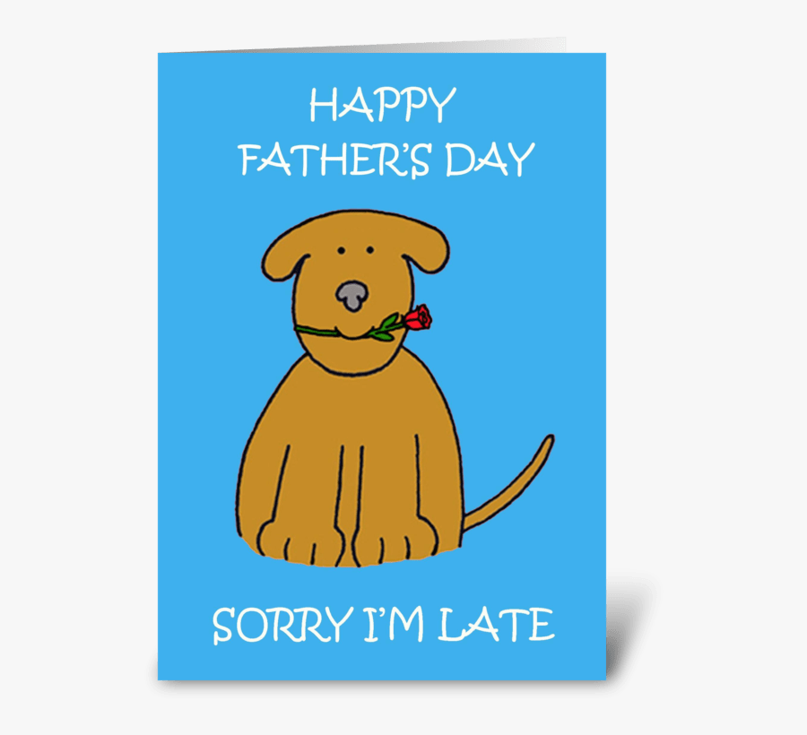 Late Father"s Day, Cute Puppy, Transparent Clipart