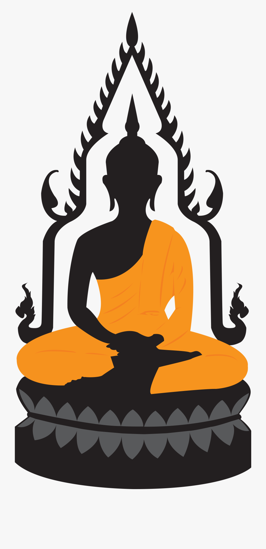 Buddha Lotus Statue Png Clip Art - Buddhism Clipart Png, Transparent Clipart
