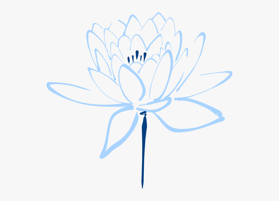 Lotus Clipart Black And White, Transparent Clipart