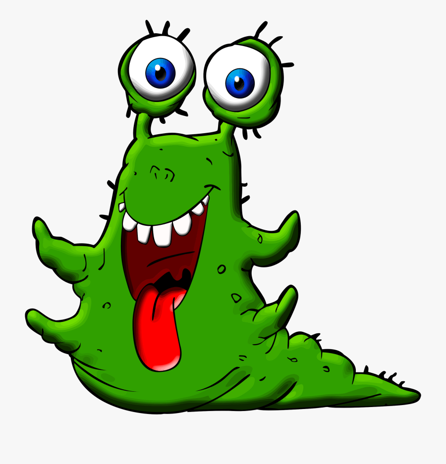 Slimy Monster Clipart, Transparent Clipart