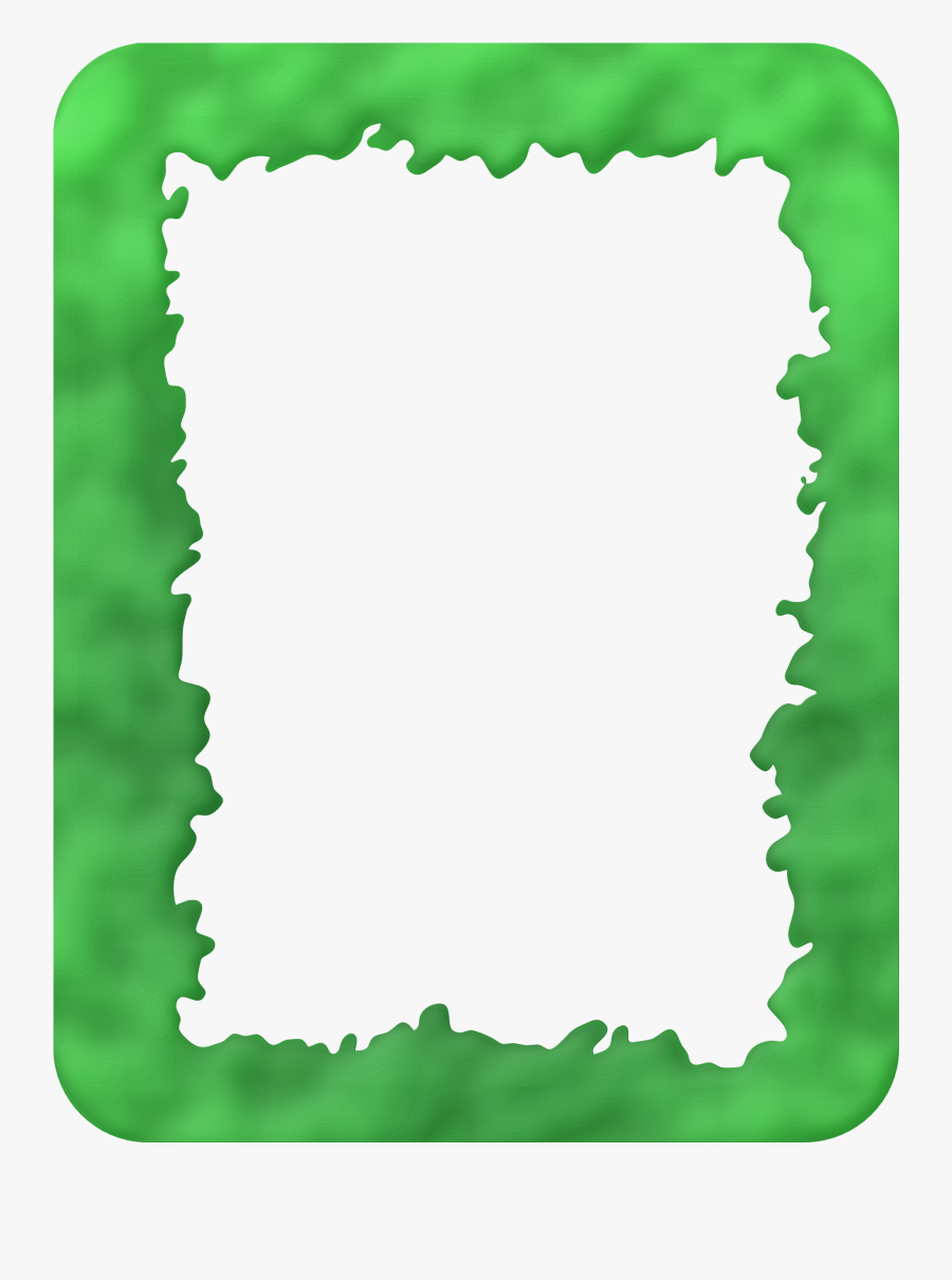 Slime Border, Transparent Clipart