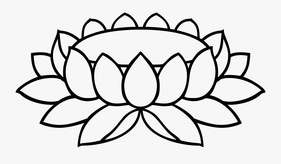 Lotus Clipart Drawing - Png Padma Flower, Transparent Clipart
