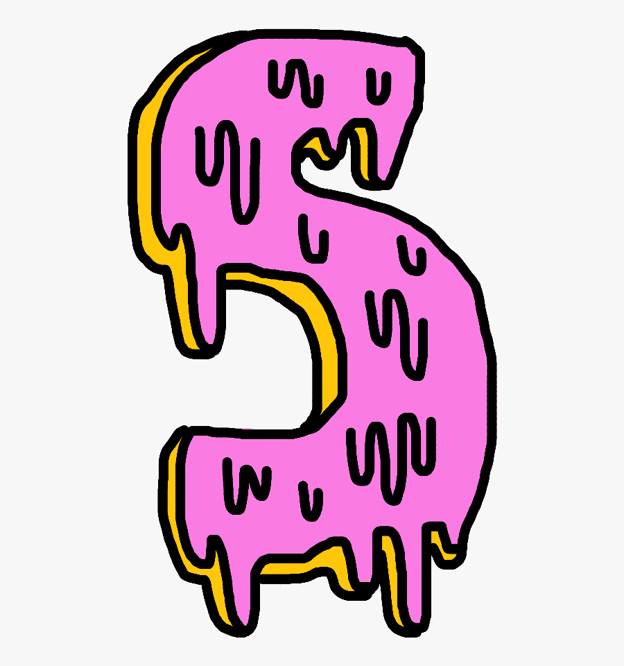 Sticker Interesting Art Slime Grime Freetoedit Clipart - Grime Art Donut, Transparent Clipart