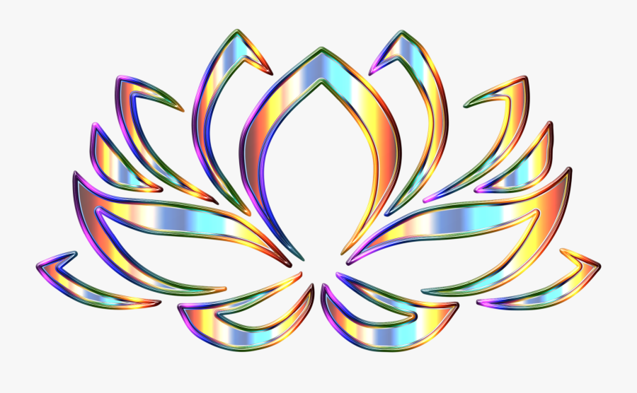 Psychedelic Lotus Flower Enhanced Clip Arts - Portable Network Graphics, Transparent Clipart
