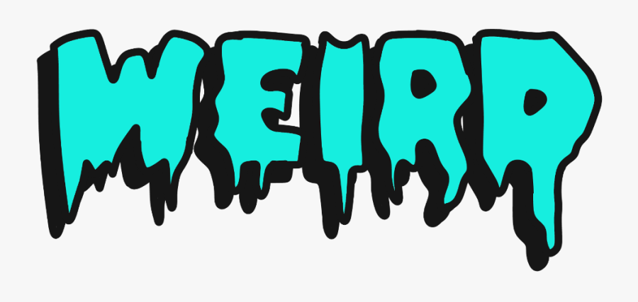 Weird Text Word Slime, Transparent Clipart