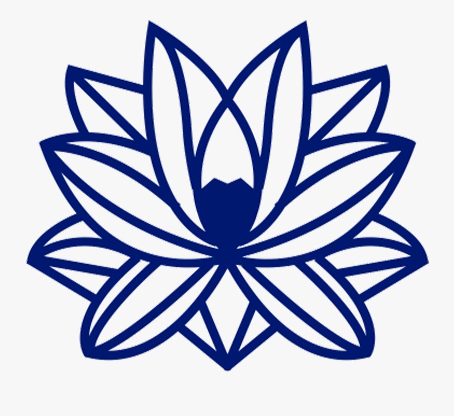 Indigo Lotus Flower Icons Png - Flor De Lotus Em Azul Png, Transparent Clipart