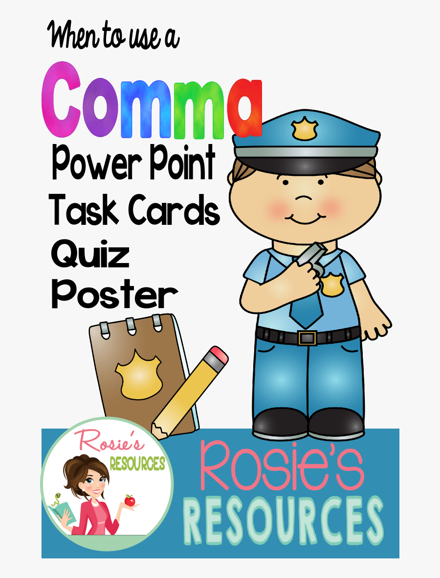 Comma Rules Powerpoint Bundle Now With Boom Cards - Cartoon, Transparent Clipart