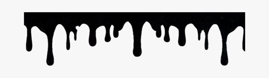Dripping Slime Png - Background Dripping Black Paint, Transparent Clipart