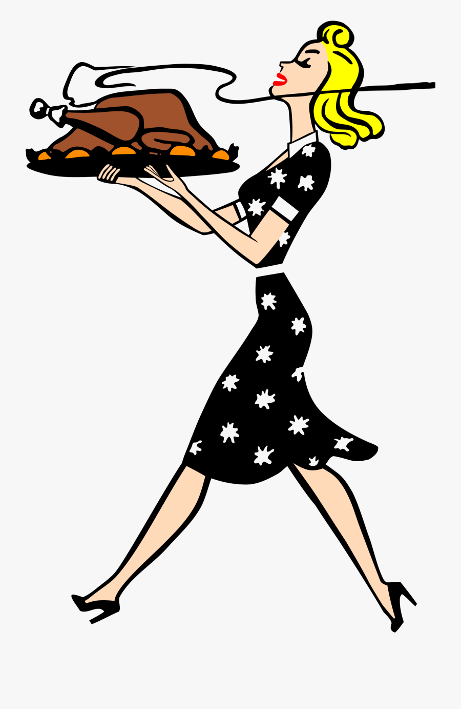 Human Behavior,art,leg - Retro Thanksgiving Clip Art, Transparent Clipart