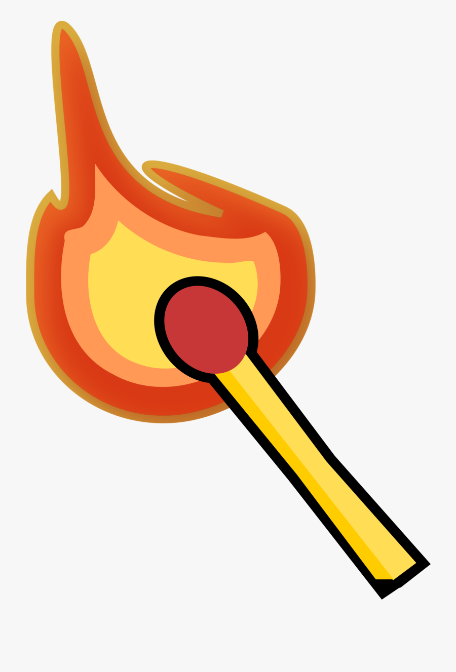 Lit Match Vector Clipart Image - Match Clipart, Transparent Clipart