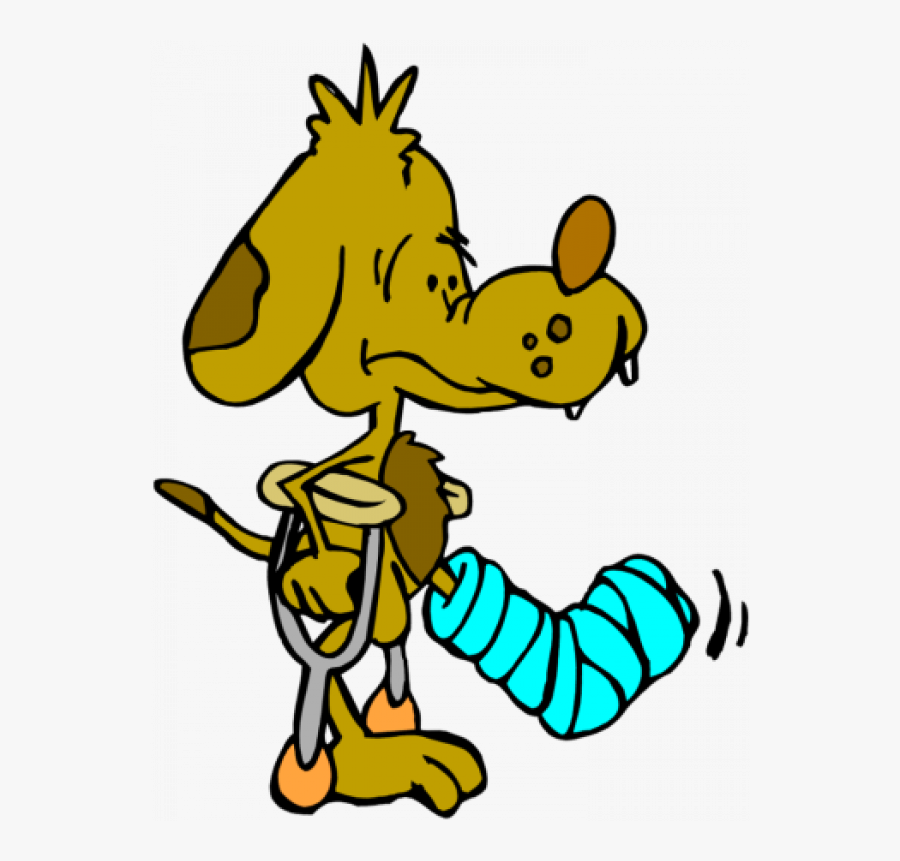 Break A Leg Clipart Images Transparent Png - Dog Broken Leg Cartoon, Transparent Clipart