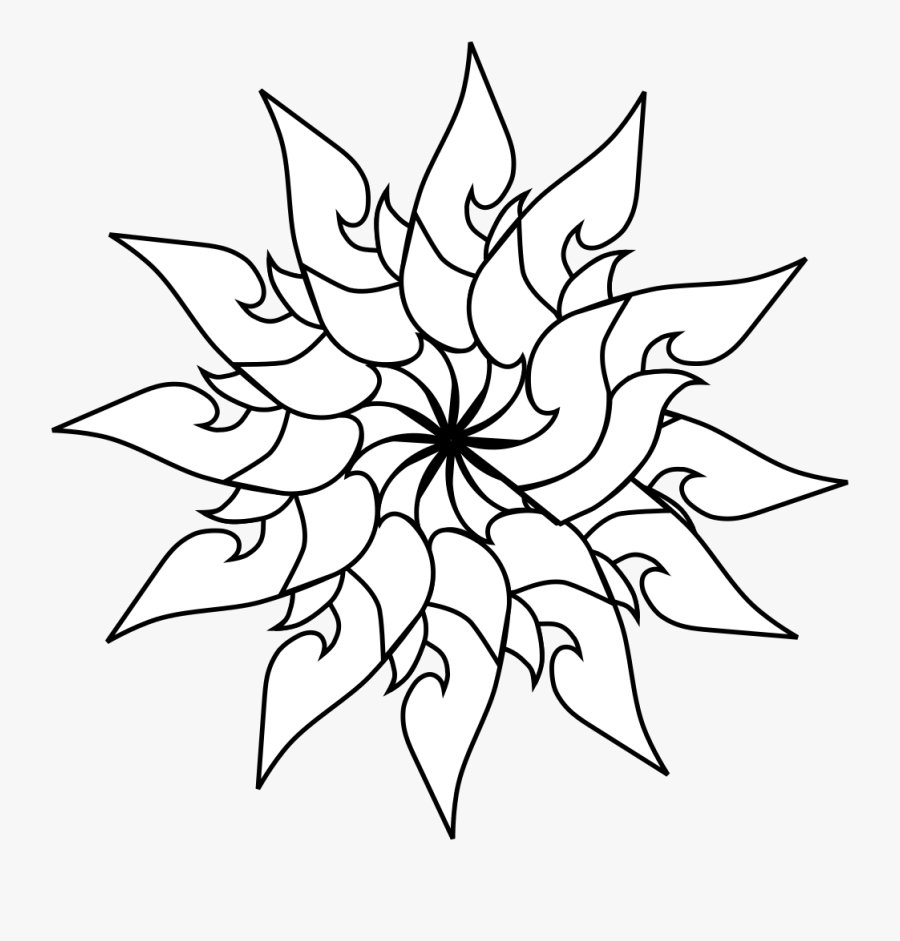 Lotus Flower Outline Drawing - Arts Of Thailand Drawing, Transparent Clipart