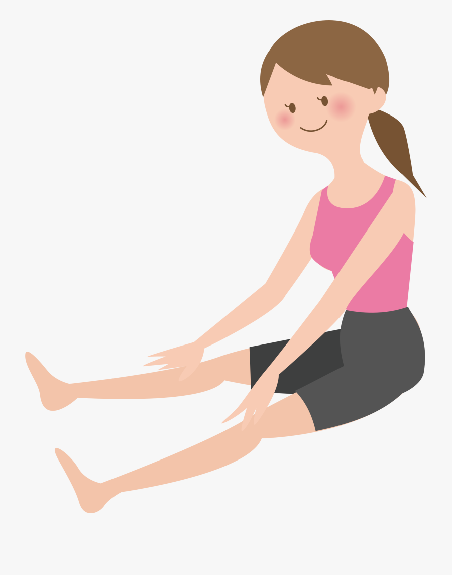 Woman Stretching Big Image - Stretching Clipart, Transparent Clipart