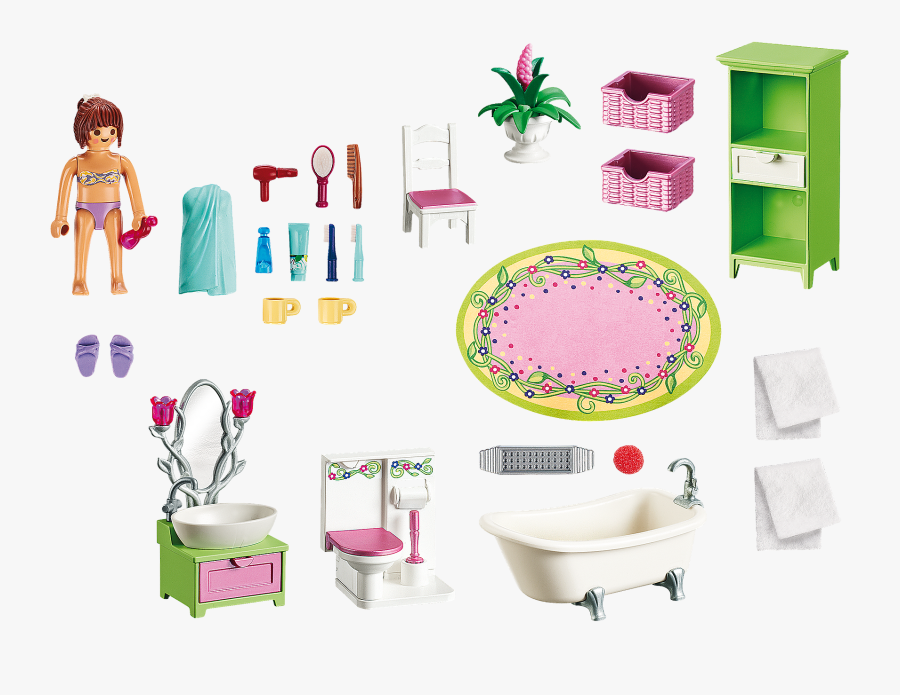 Vintage Bathroom - 5307 - Playmobil® Usa - Playmobil 5307, Transparent Clipart