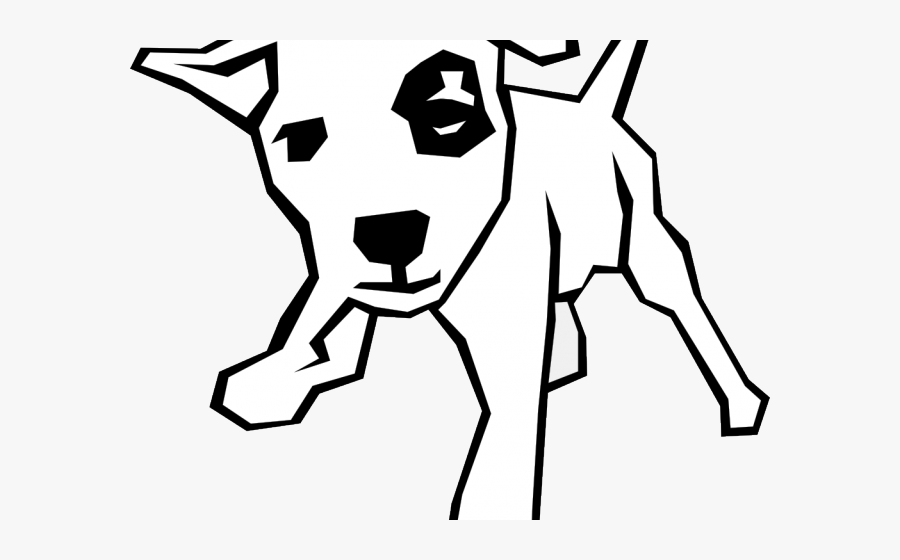 Transparent Pitbull Clipart Png - Straight Line Drawing Dog, Transparent Clipart