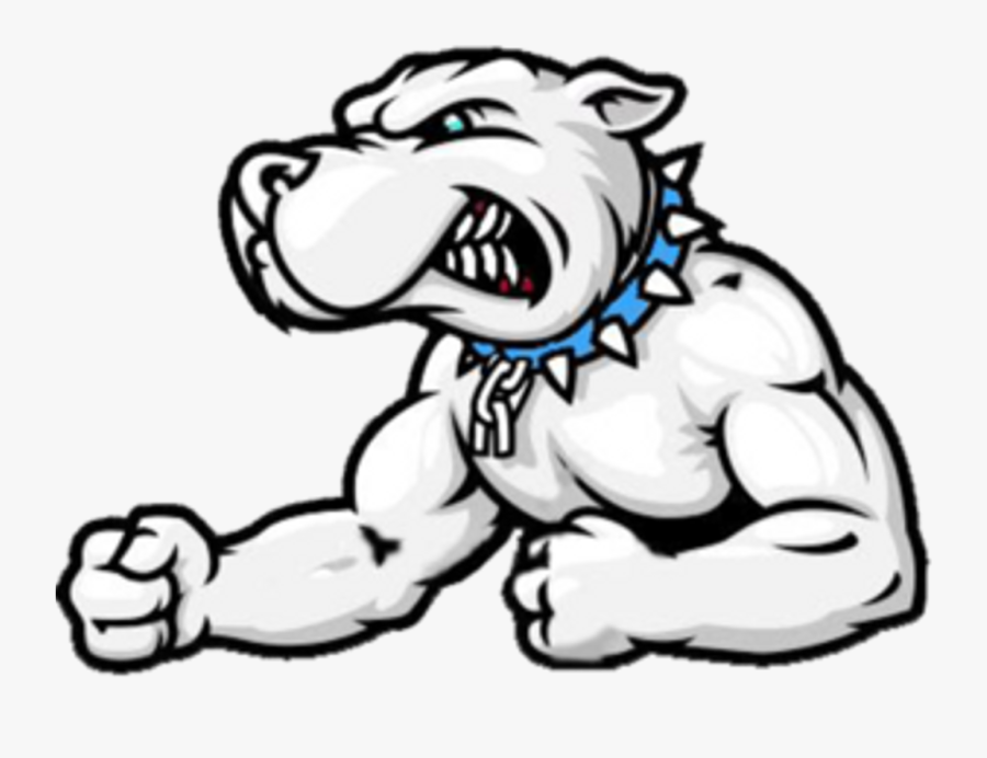 Clip Art Fighting Pitbull Sticker By - Cartoon Pitbull, Transparent Clipart