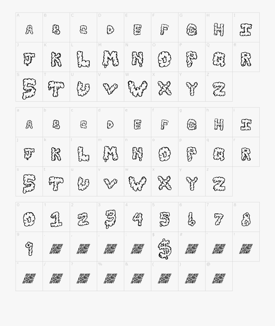 Clip Art Slime Font - Fuente The Walking Dead, Transparent Clipart