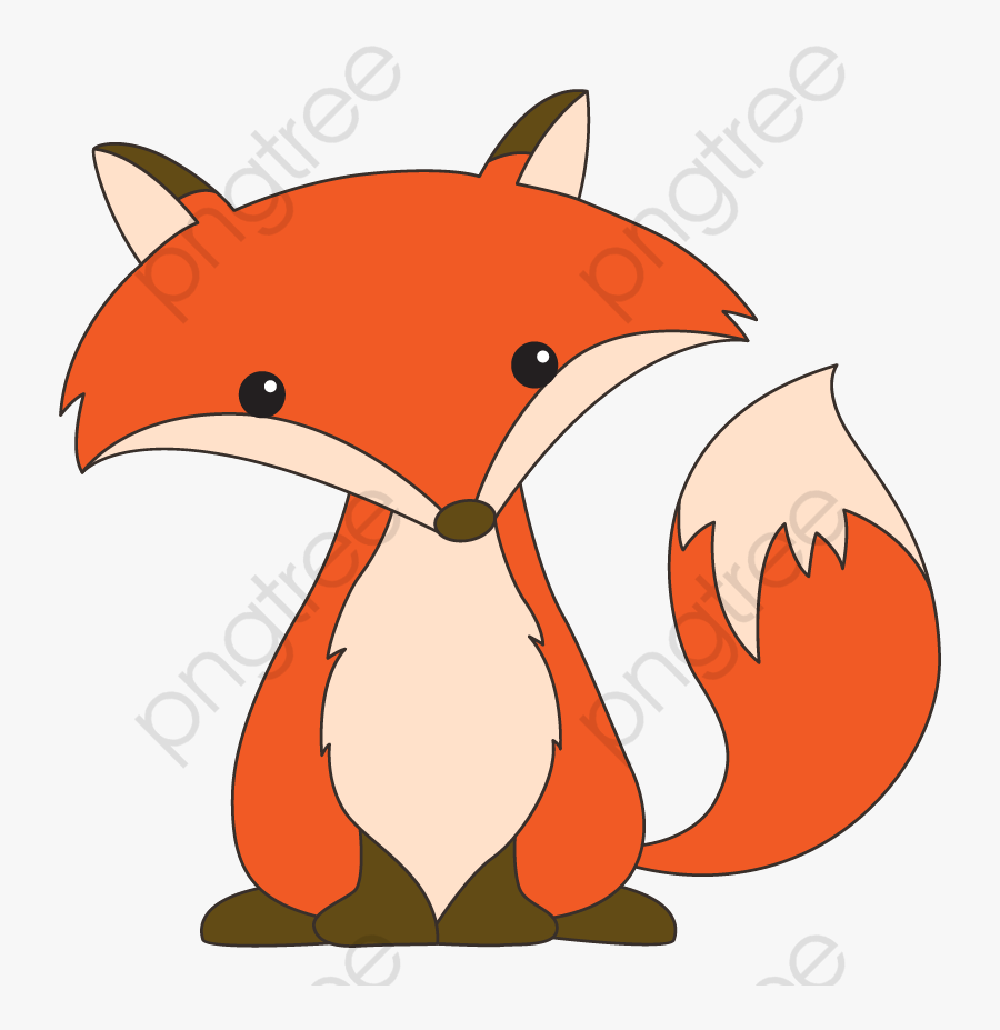 A Little Fox, Fox Clipart, Cartoon, Animal Png Transparent - Fox Clipart, Transparent Clipart