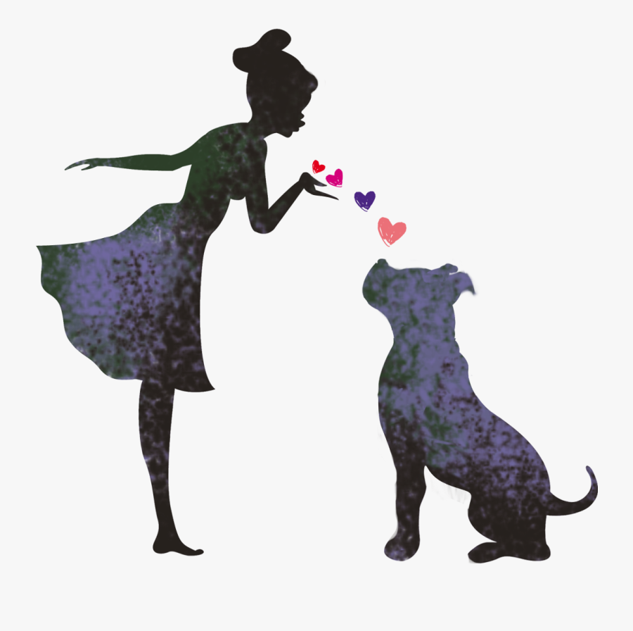Brijana Prooker And Her Pit Bull Ivy - Girl And Pitbull Clipart, Transparent Clipart