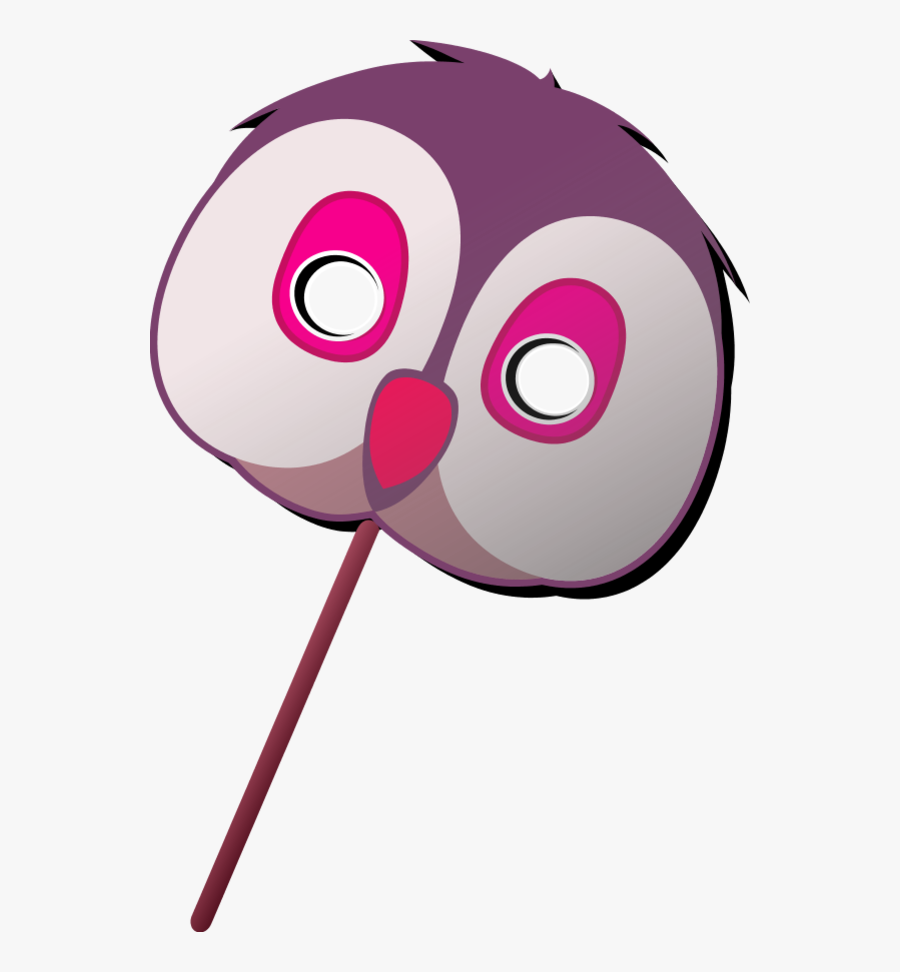 Vector Clip Art - Owl Babies Masks, Transparent Clipart