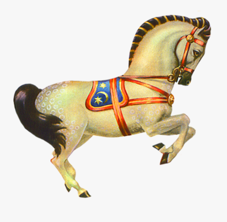 Png Transparent Stock Retro Merrygoround Horse Pony - Transparent Vintage Circus Png, Transparent Clipart