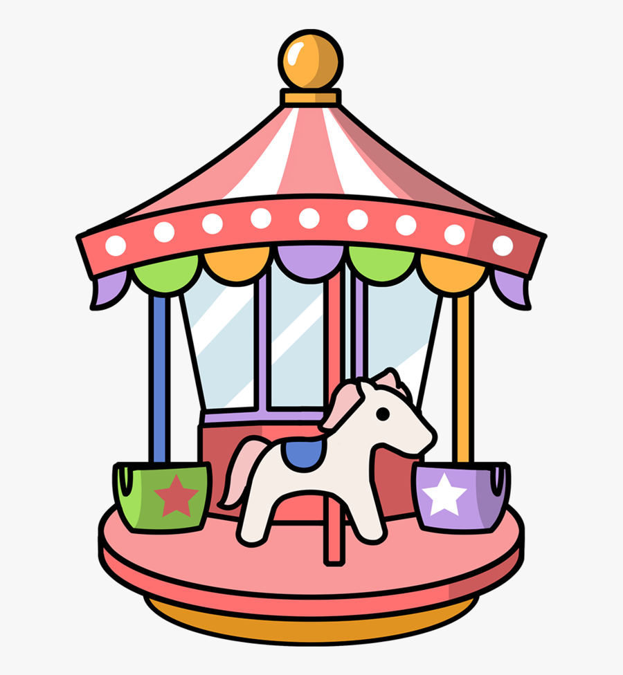 42091 - Fun Fair Rides Cartoon, Transparent Clipart