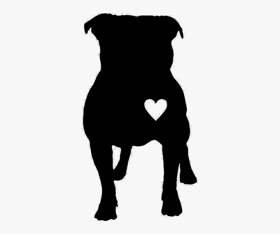 Clipart Royalty Free Car Vinyl Decal Cricut Crafts - Staffordshire Bull Terrier Silhouette, Transparent Clipart
