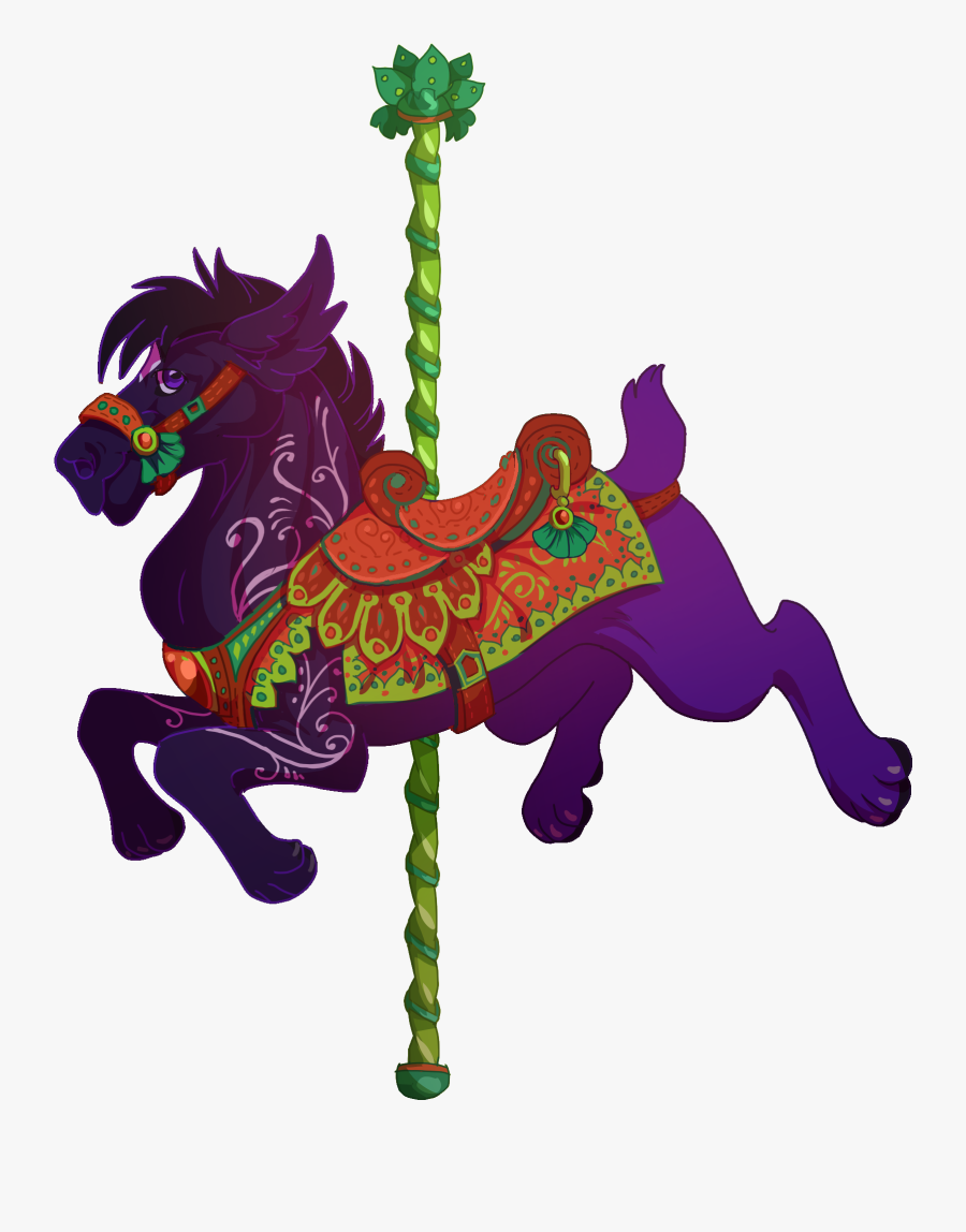 Transparent Carousel Horse Clipart - Animal Figure, Transparent Clipart