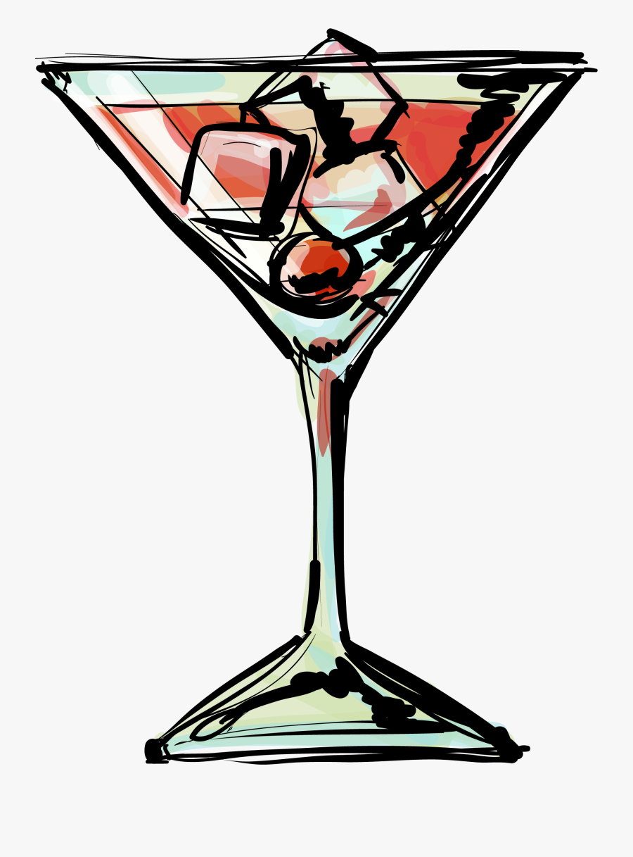 Martini Clipart Cocktail Reception - Cocktail Fonts Free Download, Transparent Clipart