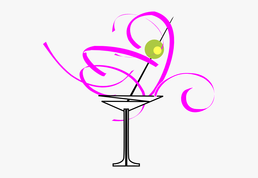 Transparent Martini Glass Clipart - Martini Glass Clip Art, Transparent Clipart