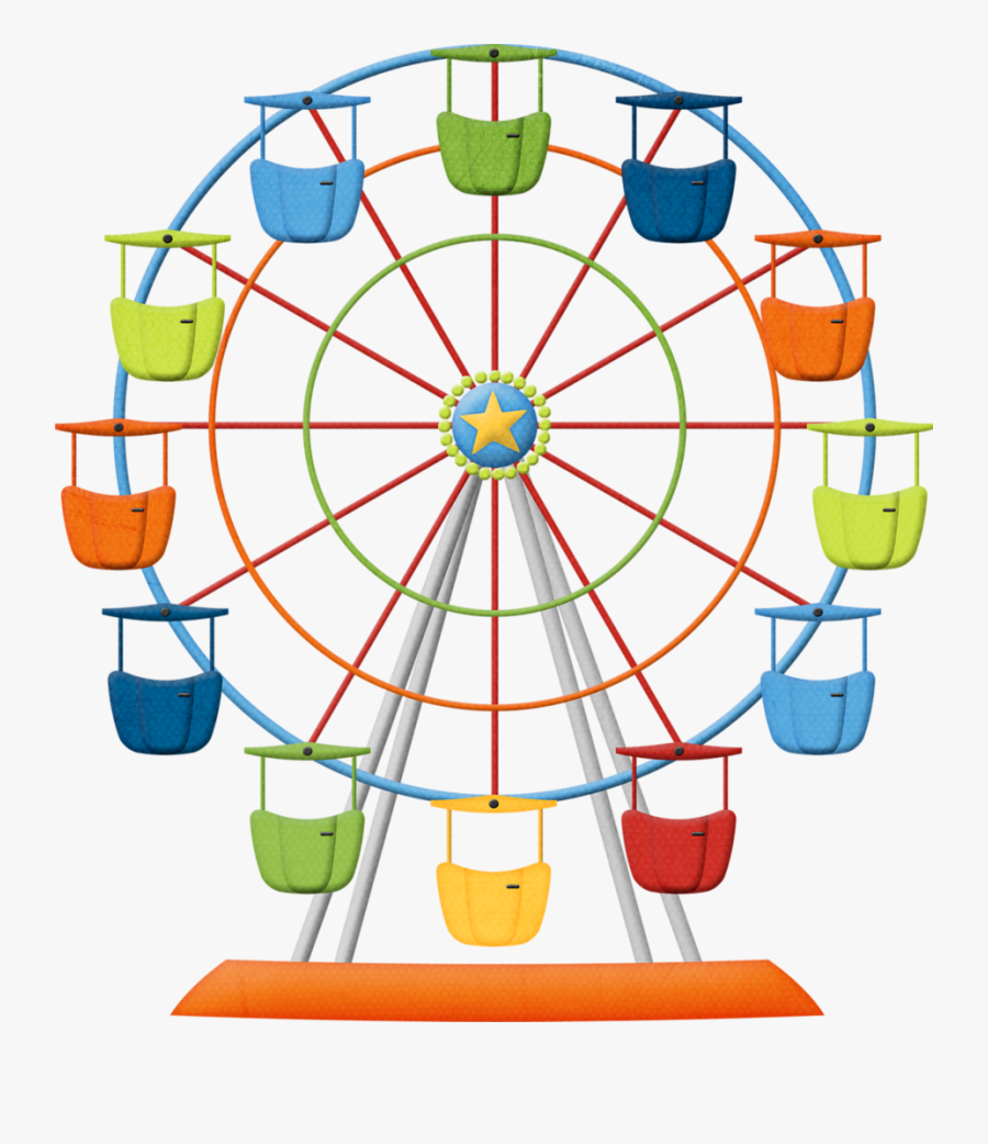 Hroselli - Clip Art Ferris Wheel, Transparent Clipart