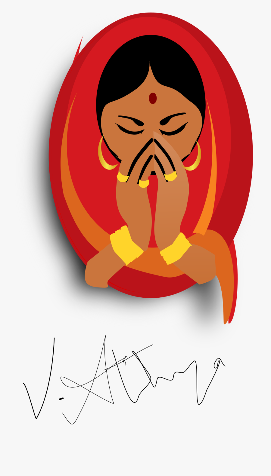 Orange,smile,culture Of India - Indian Culture Women Logo, Transparent Clipart