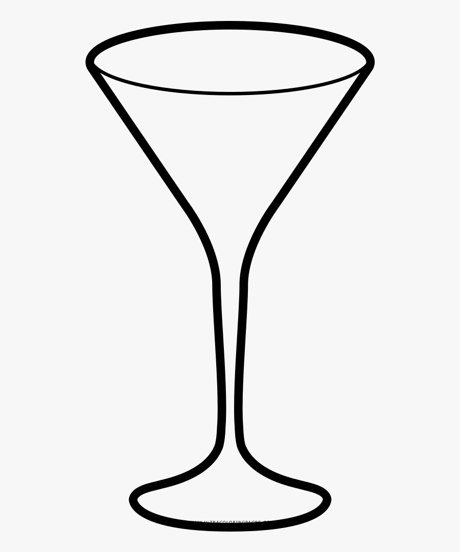 Transparent Martini Glass Clipart - Copa De Coctel Dibujo Png, Transparent Clipart