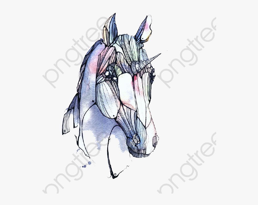 Cartoon Unicorn Head, Head Clipart, Cartoon Clipart, - Cabeza Dibujos Unicornios, Transparent Clipart