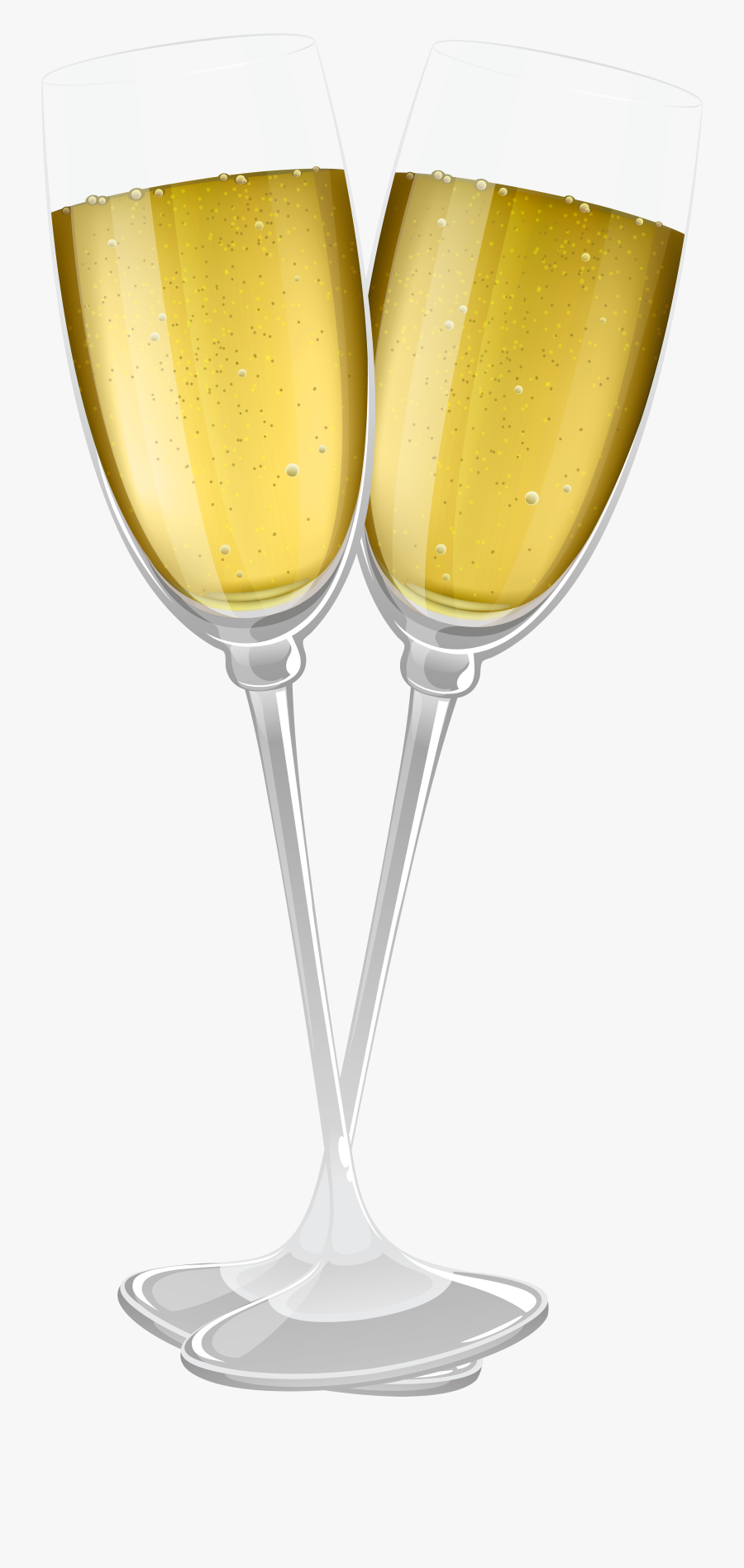 Glasses Of Champagne Transparent - Champagne, Transparent Clipart
