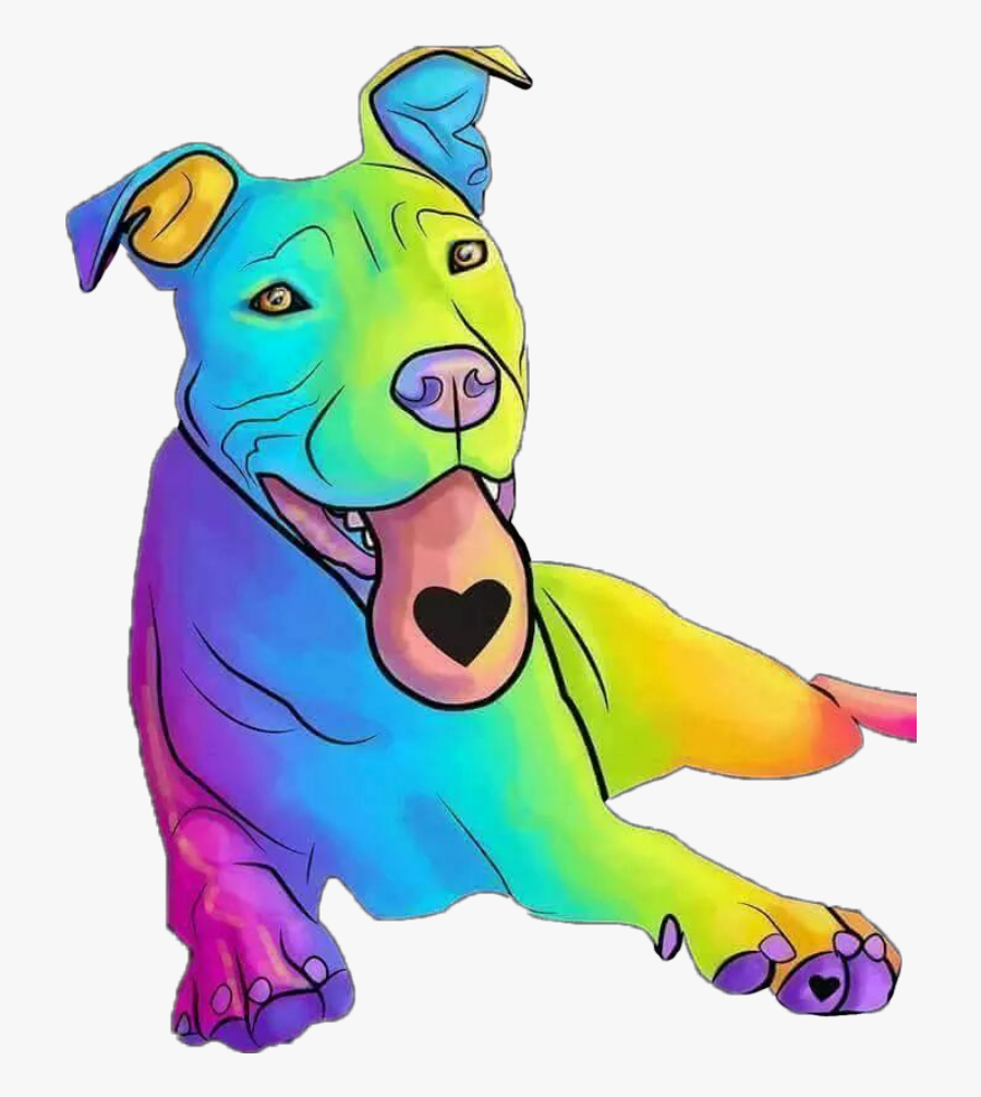 #dog #dogs #doglover #mansbestfriend #pitbull #pitbulllove - Cute Pitbull Stickers, Transparent Clipart