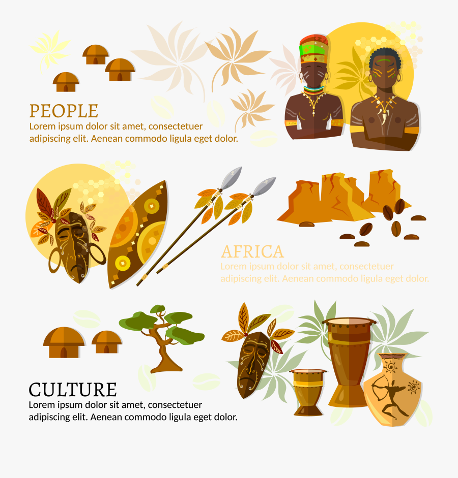 Transparent Ethnic Food Clipart - African Culture And Traditions Clipart, Transparent Clipart