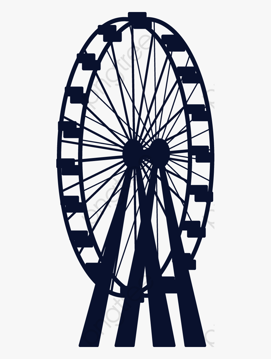 Ferris Wheel, Wheel Vector, Roller Coaster Png And - Rueda De La Fortuna Png, Transparent Clipart