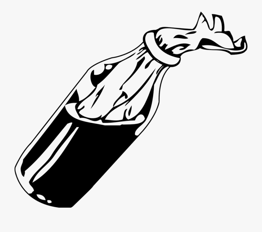 Bomb, Cocktail, Molotov, Riot, Anarchy, Revolution - Molotov Cocktail Clip Art, Transparent Clipart