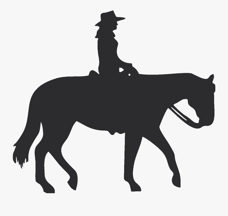 American Quarter Horse Equestrian Western Pleasure - Western Pleasure Horse Silhouette, Transparent Clipart
