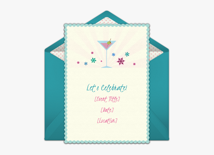 Clip Art Cocktail Party Invite - Cookie Monster Online Invitations, Transparent Clipart