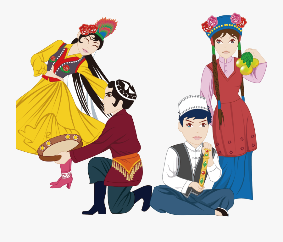 Transparent Culture Clipart - Chinese Folk Dance Clipart, Transparent Clipart