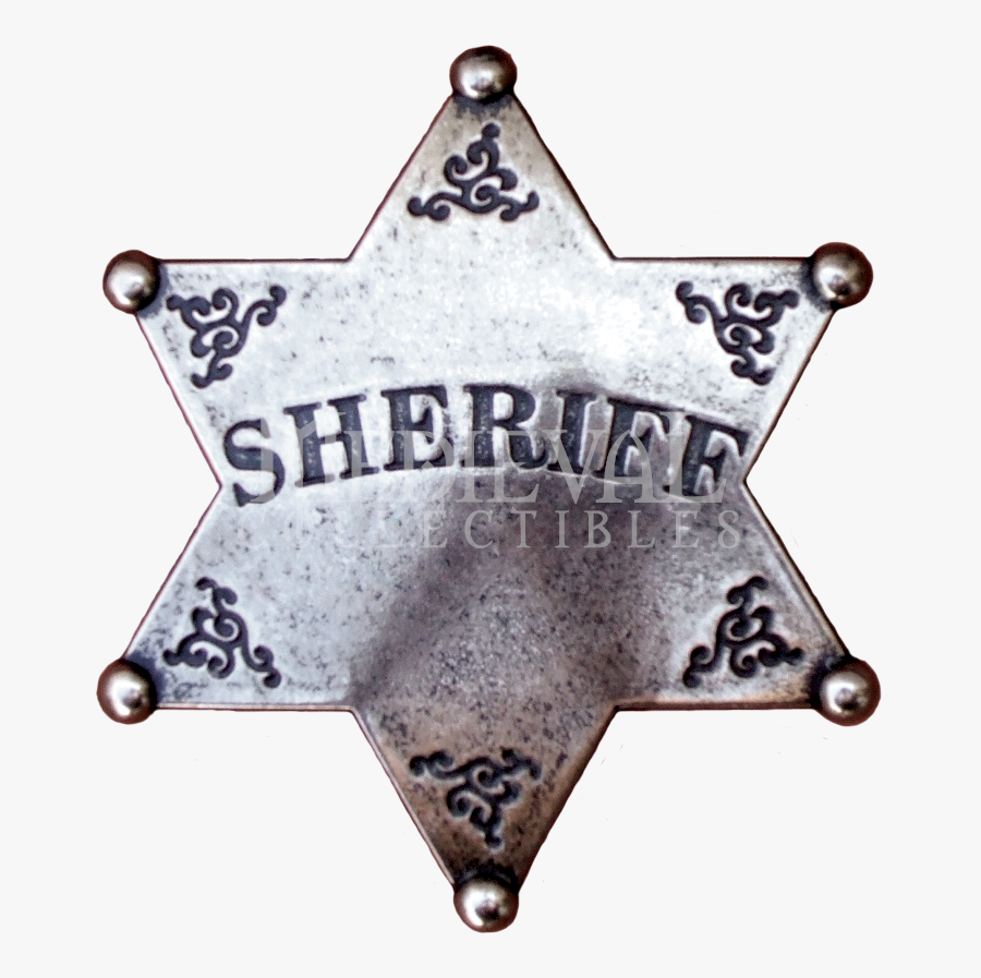 Western Badges, Wild West Badges, Sheriff Badges, Marshall - Sheriff Badge Transparent Background, Transparent Clipart