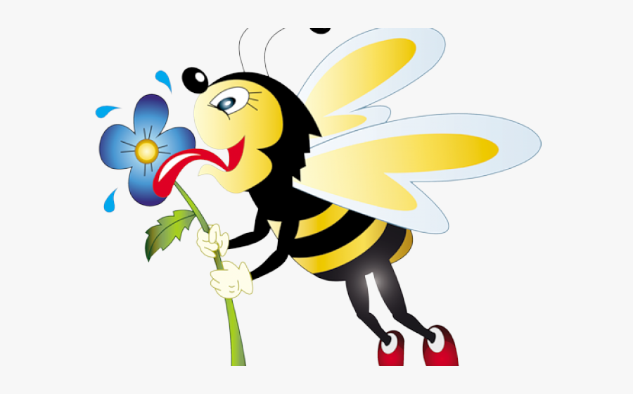 Honey Bee Funny Clipart , Png Download - Honey Bee Bee Clipart Transparent Background, Transparent Clipart