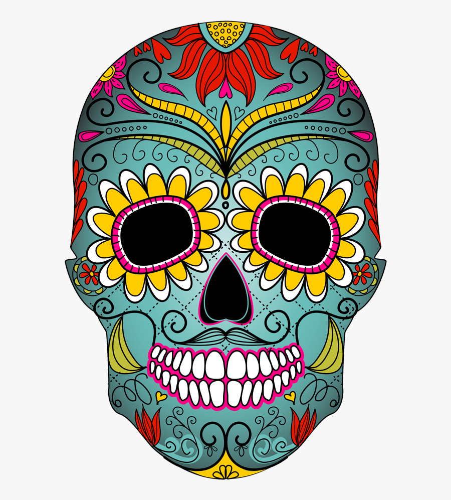 Free Design Kit - Cultural Masks Day Of The Dead, Transparent Clipart