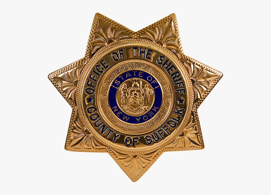 Suffolk County Office Of The Sheriff Badge - Ulster County Sheriff Badge, Transparent Clipart