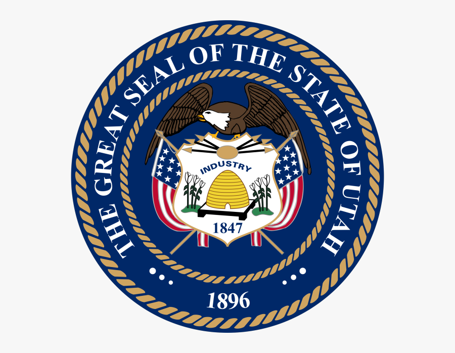 State Of Utah Seal"
 Class="img Responsive True Size - Flag Of Utah, Transparent Clipart