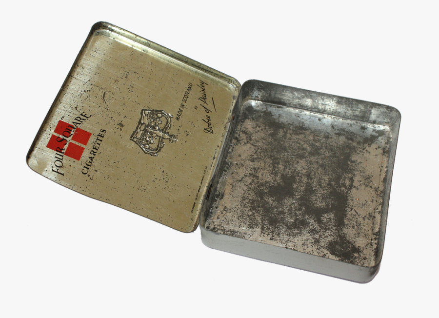 Tin, Container, Png, Cigarettes, Four Square, Tobacco - Puszka Metalowa Na Papierosy, Transparent Clipart
